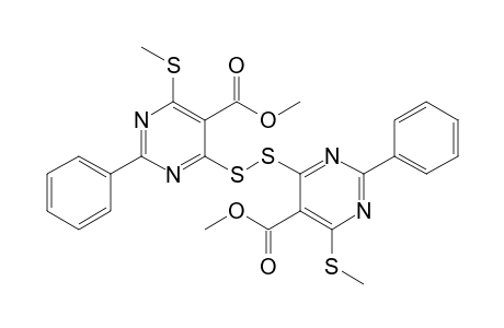 Bis(5-methoxycarbonyl-6-methylthio-2-phenyl-4-pyrimidyl)disulfide