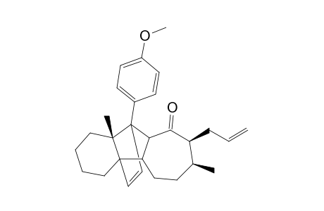 (1S,5S,6S) 2-(4-Methoxyphenyl)-1,6-dimethyl-5-allyl-2,10-ethenotricyclo[8.4.0.0(3,9)]tetradecan-4-one