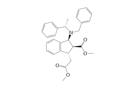 Methyl (1S,2S,3S)-1-[benzyl((S)1'-phenylethyl)amino]-3-[(methoxycarbonyl)methyl]-2-indanecarboxylate