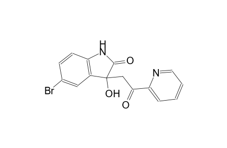 5-bromo-3-hydroxy-3-[2-oxo-2-(2-pyridinyl)ethyl]-1,3-dihydro-2H-indol-2-one