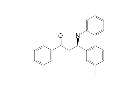 (R)-1-Phenyl-3-(N-phenylamino)-3-(3-tolyl)propan-1-one