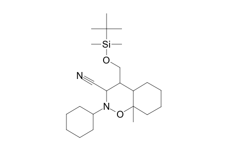 1,2-Benzoxazine-3-carbonitrile, 4-(t-butyldimethylsilyloxy)-2-cyclohexyl-8a-methylperhydro-