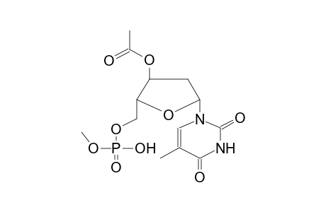 3'-O-ACETYLDEOXYTHYMIDINE, 5'-METHYLPHOSPHATE