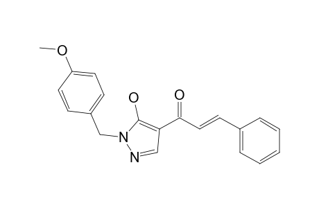 (2E)-1-[5-Hydroxy-1-(4-methoxybenzyl)-1H-pyrazol-4-yl]-3-phenylprop-2-en-1-one