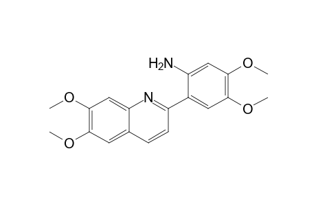2-(6,7-dimethoxy-2-quinolinyl)-4,5-dimethoxyaniline