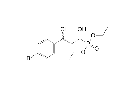 (p-BROMO-gamma-CHLORO-alpha-HYDROXYCINNAMYL)PHOSPHONIC ACID, DIETHYL ESTER