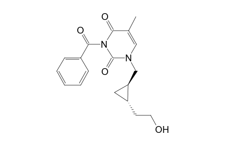 (+-)-3-Benzoyl-1-{[(1RS,2SR)-trans-2-(2-hydroxyethyl)cyclopropyl]methyl}-5-methyl-1,2,3,4-tetrahydro-2,4-pyrimidinedione