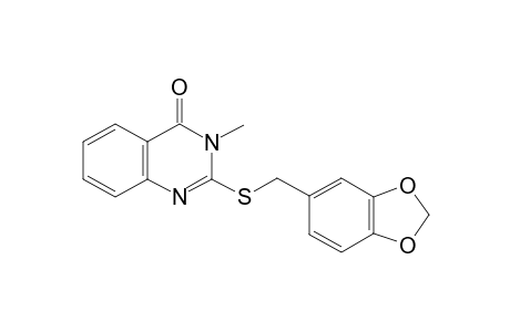 2-[(1,3-benzodioxol-5-ylmethyl)sulfanyl]-3-methyl-4(3H)-quinazolinone