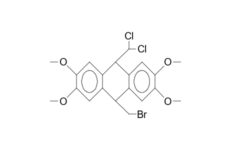 cis-10-Bromomethyl-9-dichloromethyl-2,3,6,7-tetramethoxy-9,10-dihydro-anthracene