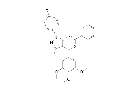 pyrazolo[3,4-d][1,3]thiazine, 1-(4-fluorophenyl)-1,4-dihydro-3-methyl-6-phenyl-4-(3,4,5-trimethoxyphenyl)-