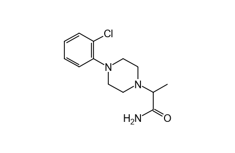 4-(o-chlorophenyl)-alpha-methyl-1-piperazineacetamide