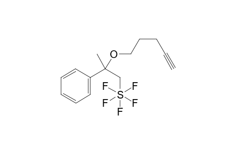 pentafluoro(2-(pent-4-yn-1-yloxy)-2-phenylpropyl)-lamda-6-sulfane