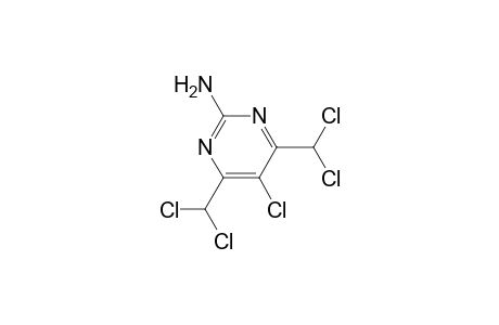 4,6-bis[bis(chloranyl)methyl]-5-chloranyl-pyrimidin-2-amine