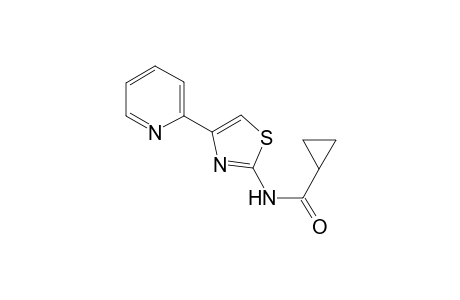 Cyclopropanecarboxamide, N-[4-(2-pyridinyl)-2-thiazolyl]-