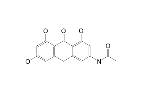 1,3,8-TRIHYDROXY-6-(ACETYLAMINO)-10H-ANTHRACEN-9-ONE