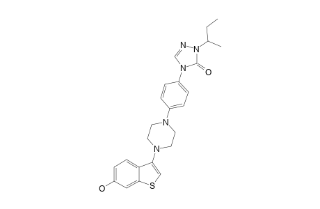 6-HYDROXY-3-{4-[4-(2-(1-METHYLPROPYL)-3-OXO-3,4-DIHYDRO-(2H)-1,2,4-TRIAZOL-4)-PHENYL]-PIPERAZIN-1-YL}-BENZO-[B]-THIOPHENE