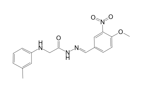 N-[(E)-(4-methoxy-3-nitro-benzylidene)amino]-2-(m-toluidino)acetamide