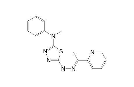 2-Hydrazino-5-[N-methyl-N-phenyl]amino-1,3,4-thiadiazole,hydrazone with 2-acetylpyridine