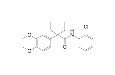 cyclopentanecarboxamide, N-(2-chlorophenyl)-1-(3,4-dimethoxyphenyl)-