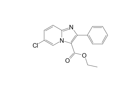 6-CHLORO-2-PHENYLIMIDAZO[1,2-a]PYRIDINE-3-CARBOXYLIC ACID, ETHYL ESTER