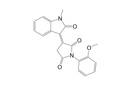 2,5-pyrrolidinedione, 3-(1,2-dihydro-1-methyl-2-oxo-3H-indol-3-ylidene)-1-(2-methoxyphenyl)-, (3Z)-