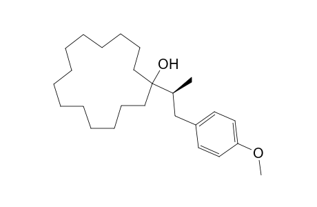 (S)-1-(1-(4-methoxyphenyl)propan-2-yl)cyclopentadecan-1-ol