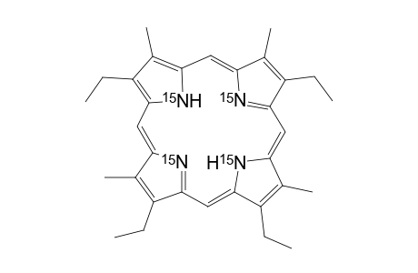 15N4-2,8,13,17-Tetraethyl-3,7,12,18-tetramethylporphyrin (15N4-etioporphyrin-IV)