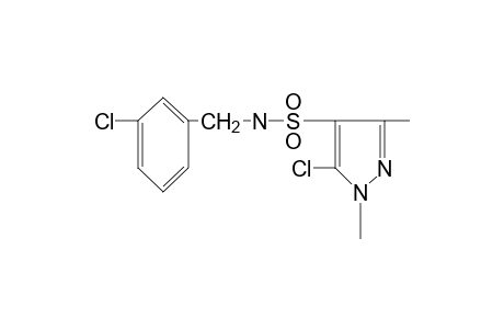 5-chloro-N-(m-chlorobenzyl)-1,3-dimethylpyrazole-4-sulfonamide