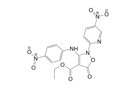 Ethyl 3-(4-nitrophenyl)amino-2-(5-nitropyrid-2-yl)-5-oxo-2,5-dihydroisoxazol-4-carboxylate