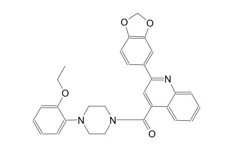 2-(4-{[2-(1,3-benzodioxol-5-yl)-4-quinolinyl]carbonyl}-1-piperazinyl)phenyl ethyl ether