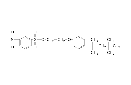 m-nitrobenzenesulfonic acid, 2-[p-(1,1,3,3-tetramethylbutyl)phenoxy]ethyl ester