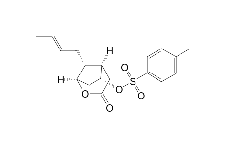 2-Oxabicyclo[3.2.1]octan-3-one, 8-(2-butenyl)-6-[[(4-methylphenyl)sulfonyl]oxy]-, [1.alpha.,5.alpha.,6.alpha.,8R*(E)]-