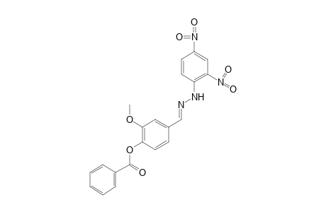 4-hydroxy-m-anisaldehyde, (2,4-dinitrophenyl)hydrazone, benzoate