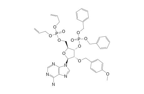 5'-O-[[BIS-(ALLYLOXY)-PHOSPHINYL]-OXY]-3'-O-[[BIS-(BENZYLOXY)-PHOSPHINYL]-OXY]-2'-O-(4-METHOXYBENZYL)-ADENOSINE