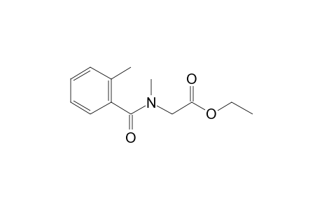 Sarcosine, N-(2-methylbenzoyl)-, ethyl ester