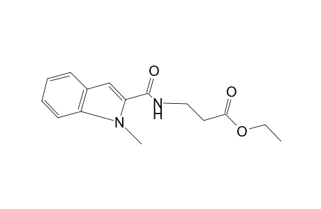 N-[(1-methylindol-2-yl) carbonyl]-beta-alanine, ethyl ester