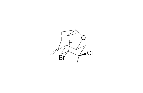 7-Bromo-8-chloro-decahydro-2,5a-methano-8,10,10-trimethyl-5-methylene-1-benzoxepin