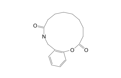 7,8,9,10,11,12,13,14-OCTAHYDRO-6H,15H-BENZO-[B]-1-OXA-5-AZACYCLOTETRADECENE-7,15-DIONE