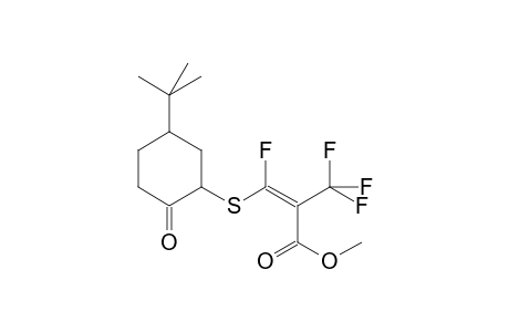 3-(5-tert-Butyl-2-oxo-cyclohexylsulfanyl)-3-fluoro-2-trifluoromethyl-acrylic acid methyl ester