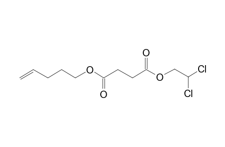 Succinic acid, 2,2-dichloroethyl pent-4-en-1-yl ester