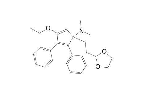 1-[2-(1,3-dioxolan-2-yl)ethyl]-4-ethoxy-N,N-dimethyl-2,3-diphenyl-1-cyclopenta-2,4-dienamine