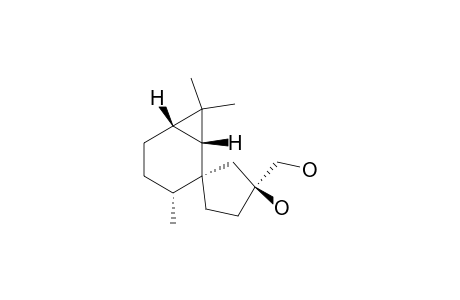 Spiro[bicyclo[4.1.0]heptane-2,1'-cyclopentane]-3'-methanol, 3'-hydroxy-3,7,7-trimethyl-, [1R-[1.alpha.,2.beta.(S*),3.beta.,6.alpha.]]-