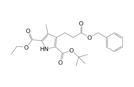 3-(2-Benzyloxycarbonylethyl)-4-methyl-1H-pyrrole-2,5-dicarboxylic acid 2-tert-butyl ester 5-ethyl ester