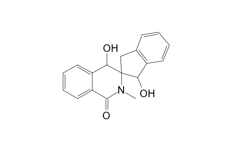 Spiro[1-hydroxyindan-2,3'-(N-methyl-4'-hydroxy-1',2',3',4'-tetrahydroisoquinolin-1'-one)]