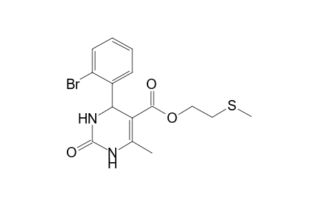 4-(2-Bromo-phenyl)-6-methyl-2-oxo-1,2,3,4-tetrahydro-pyrimidine-5-carboxylic acid 2-methylsulfanyl-ethyl ester