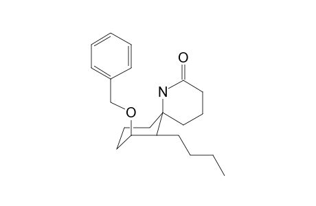 Spiro[cyclohexanol-5,6'-piperidin-2'-one], 6-butyl, benzyl ether