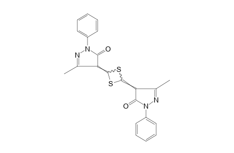 4,4'-(1,3-DITHIETANE-2,4-DIYLIDENE)BIS[3-METHYL-1-PHENYL-2-PYRAZOLIN-5-ONE]