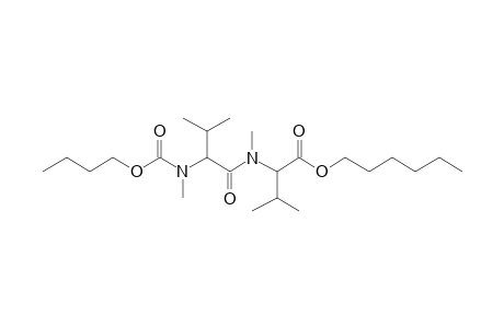 Valylvaline, N,N'-dimethyl-N-butoxycarbonyl-, hexyl ester