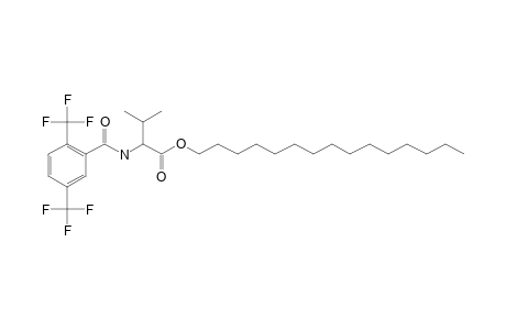 L-Valine, N-(2,5-ditrifluoromethylbenzoyl)-, pentadecyl ester