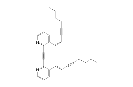 2,2'-Ethynediyl-bis{3-[(1 Z)-oct-1'-en-3'-yn-1'-yl]pyridine}